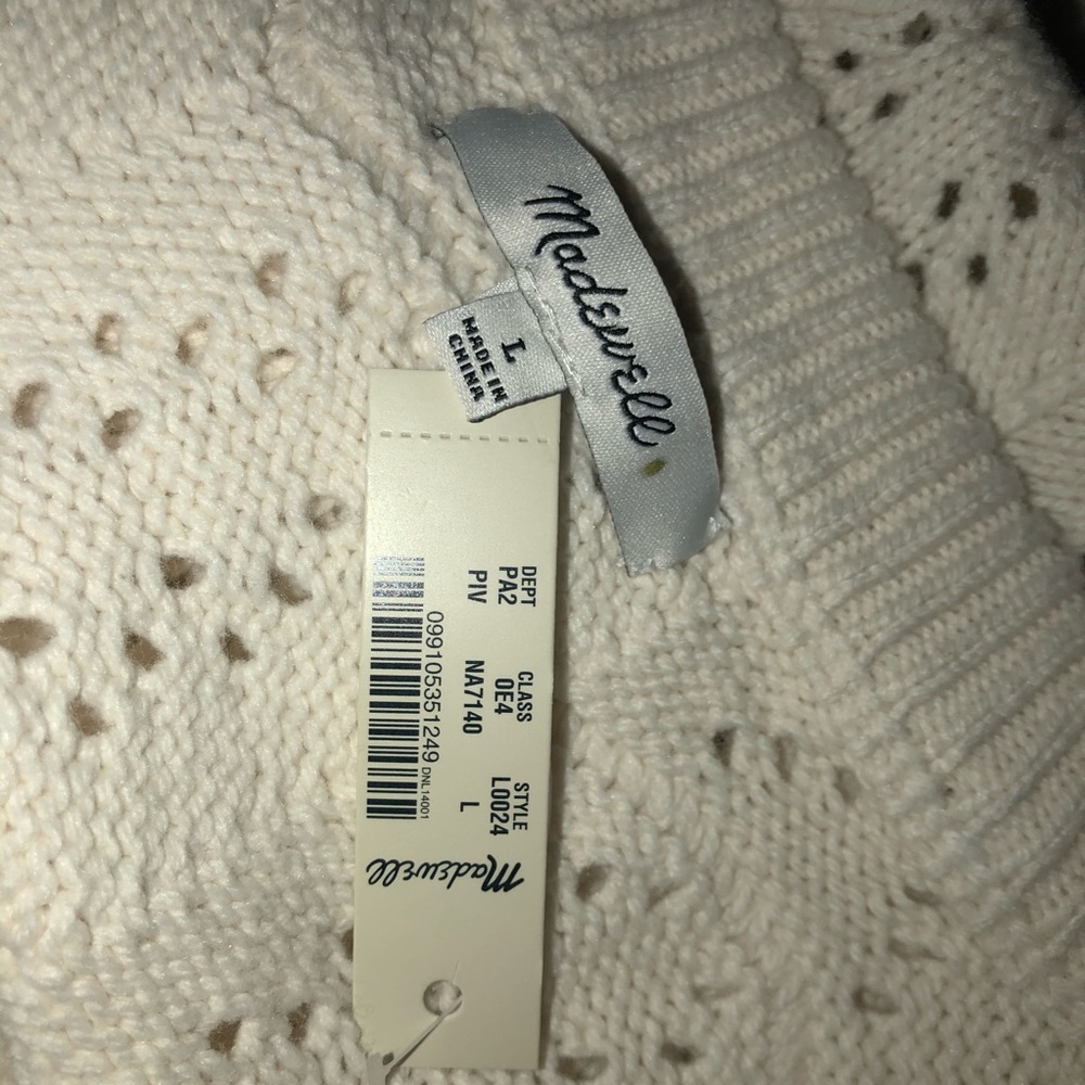 MADEWELL V-Neck Fringe Pullover Sweater - Picture 3 of 7